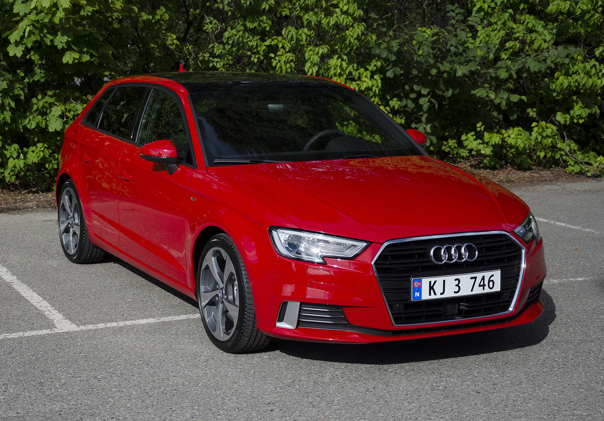 Audi A3 Modellbild für Schweizer Typenschein- und Fahrzeugdaten