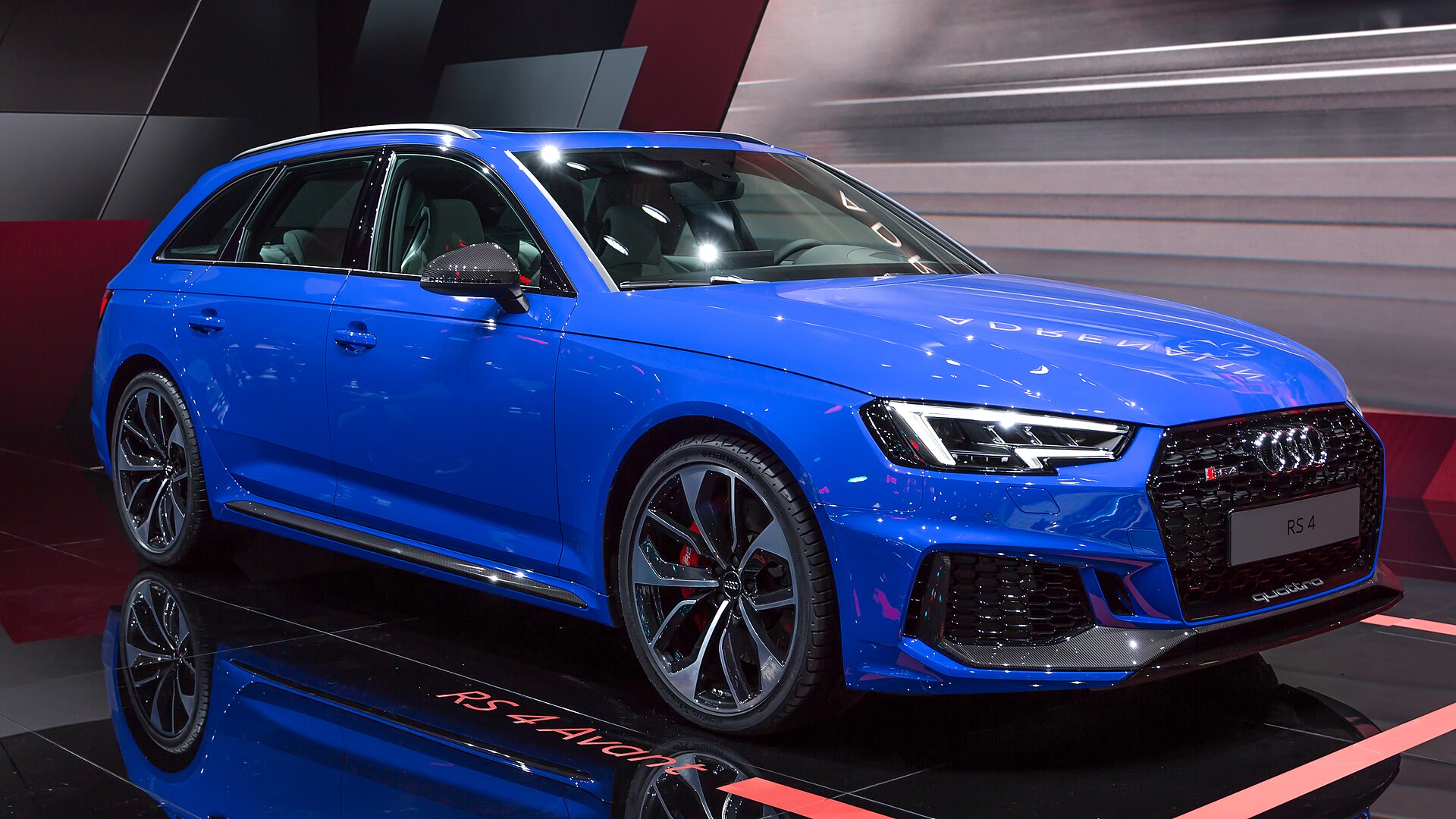 Audi RS4 Modellbild für Schweizer Typenschein- und Fahrzeugdaten
