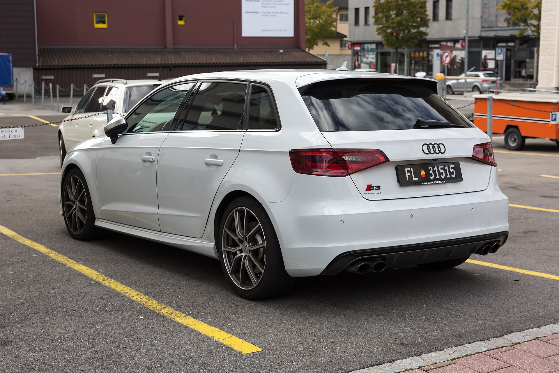 Audi S3 Modellbild für Schweizer Typenschein- und Fahrzeugdaten