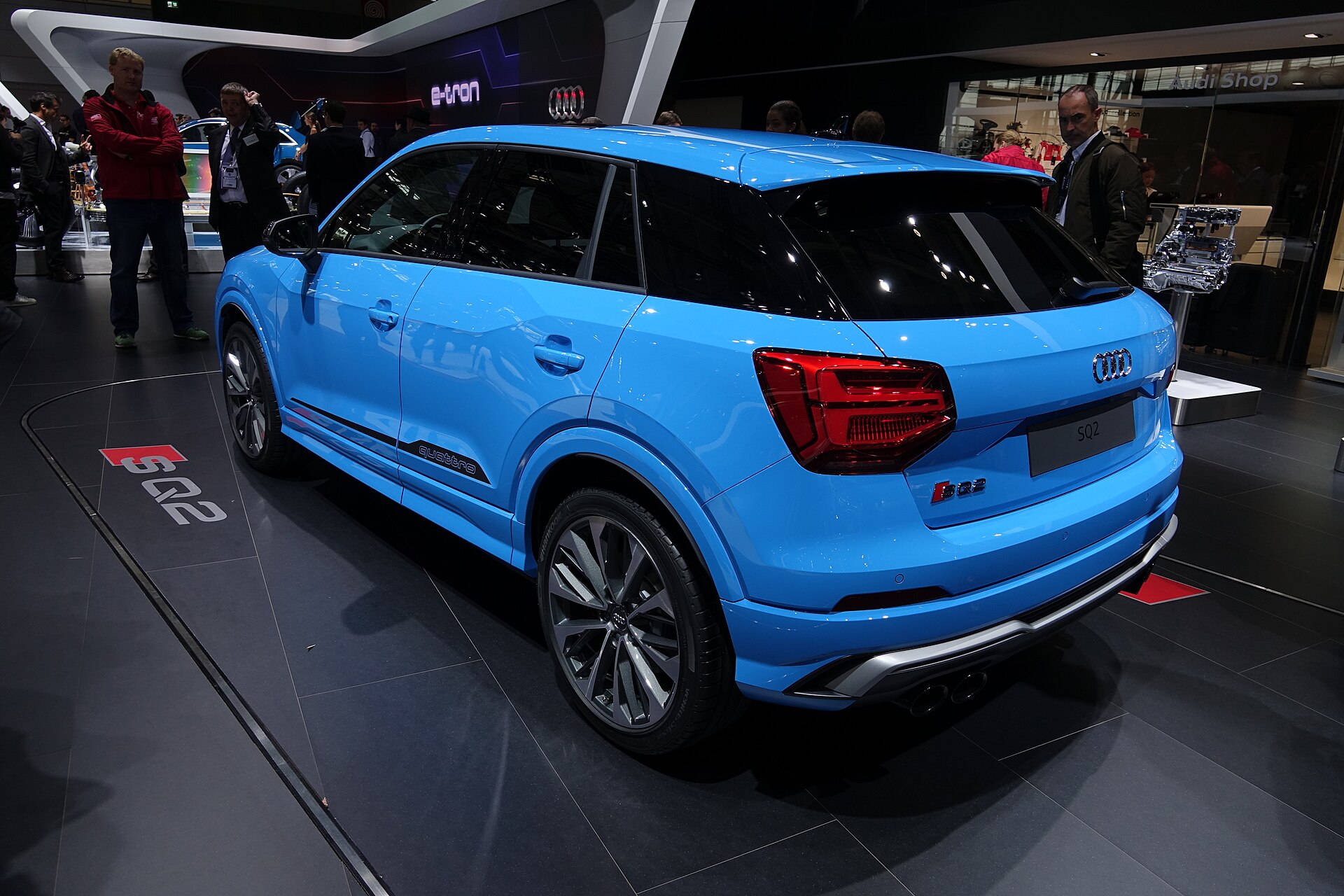 Audi SQ2 Modellbild für Schweizer Typenschein- und Fahrzeugdaten